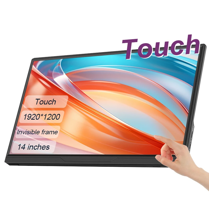 LANLIPU 14/15.6/16inch Touch Portable Monitor 1920*1200 For Cell Phone LaptopG For XBox PS4 /5Switch Computer Extension Display
