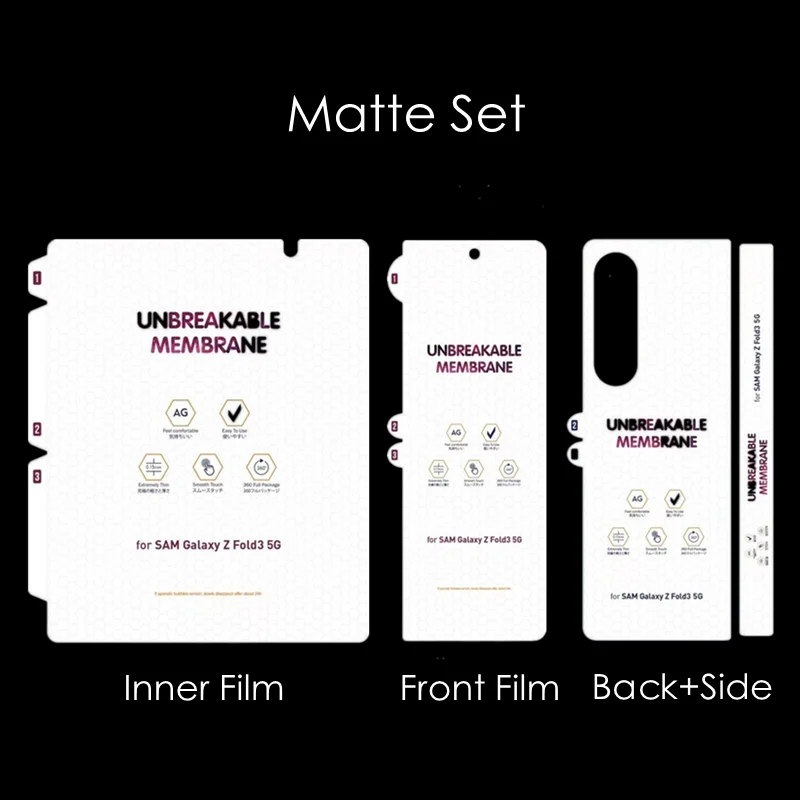 Matte Soft Hydrogel-Folie für Samsung Galaxy Z Fold 8 Ultra 7 SE 6 5 4 3 2 W26 W25 W24 Klarer Displayschutz Anti-Fingerabdruck