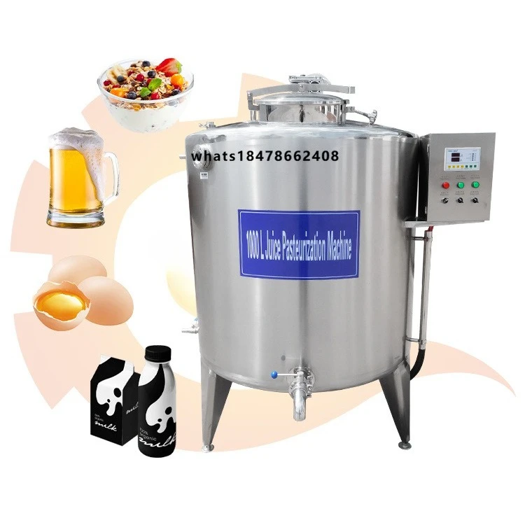 Fully Automated Batch Pasteurizer Stainless Steel Pasteurization Tank Small Milk Pasteurization Equipment for Sale