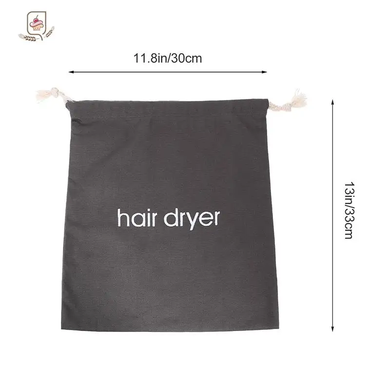 Hair Dryer Cloth Bag Hair Diffuser Hairdryer Bag Drawstring Closure Cover Canvas Storage Belt Mouth Drawstring Dust Bag