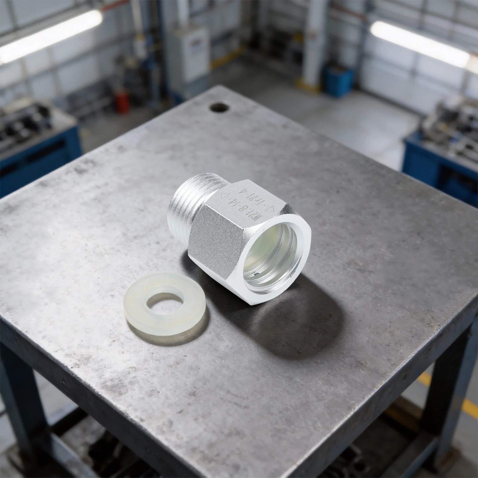 Aluminum Gas Cylinder Adapter for Stream Cylinders to W21 8 Bottle Thread Compatible with Standard Pressure Regulators