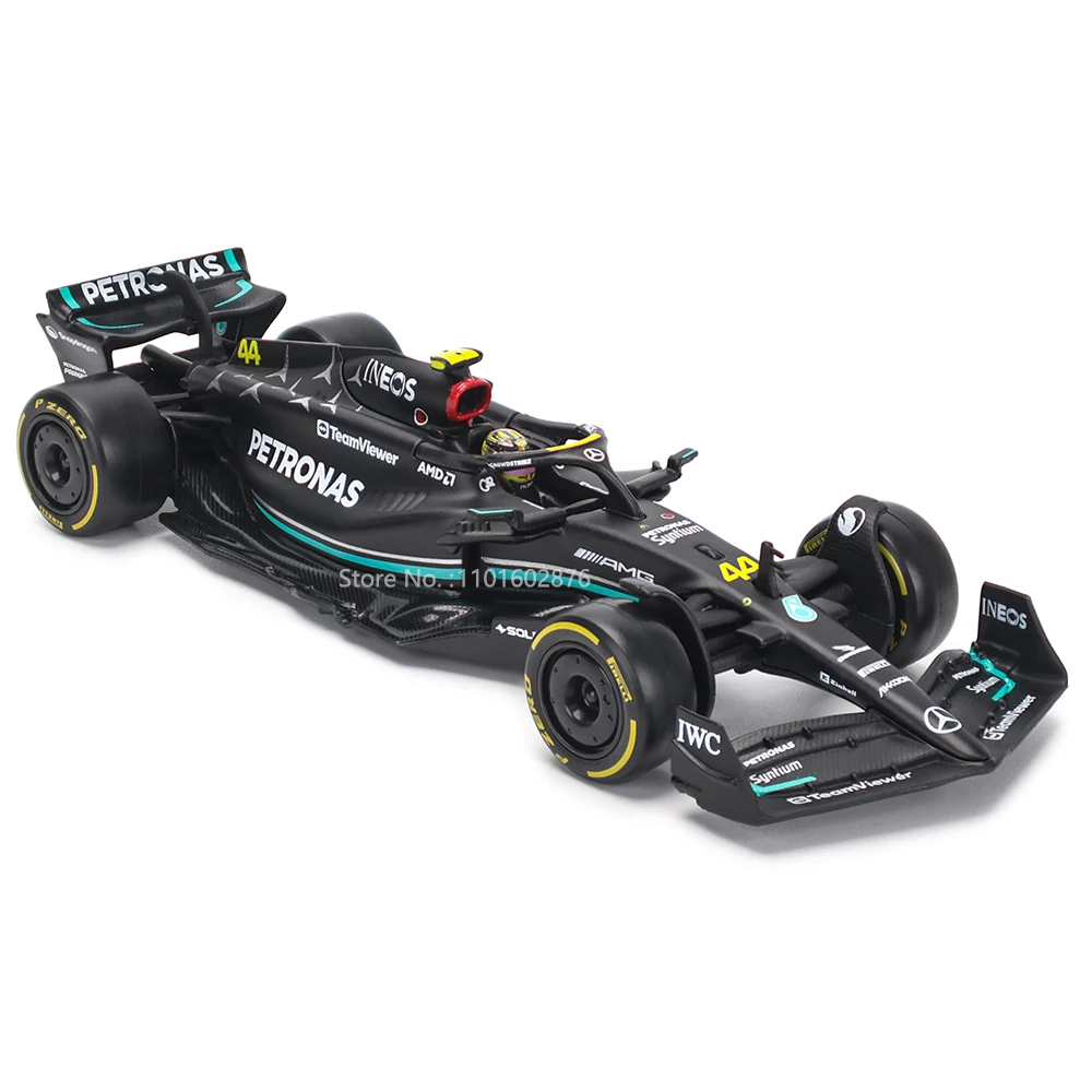 Bburago 1:24 Mercedes-AMG F1 Team W14 2023 #44 Hamilton #63 George Red Bull RB18 Alloy Car Model Formula One Die Casting Model