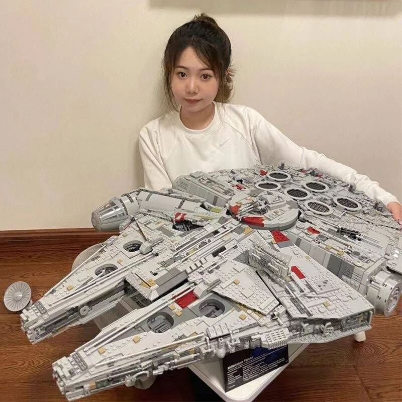 7000pellet Millennium Ship Falcon Building Blocks Star Destroyer Compatible 75192 05132 MOC Building Blocks for Adults Toys Gift