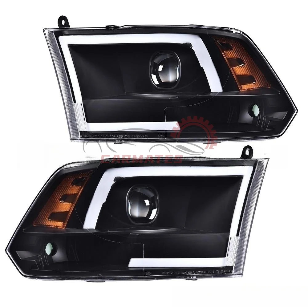 

LED Headlight For 2009-2018 Dodge Ram 1500 2500 3500 Chrome DRL LED car accessories daytime running light