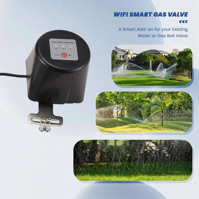 Tuya WIFI Smart Gas Valve Garden Water Shut Off Timer Irrigation Controller With Alexa Google Smartlife