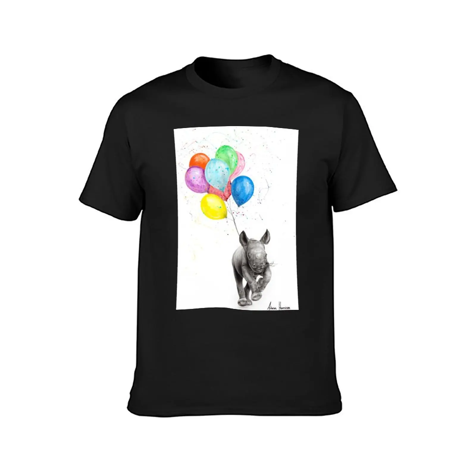 The Rhino and The Balloons T-Shirt blanks plus sizes heavyweight t shirts for men