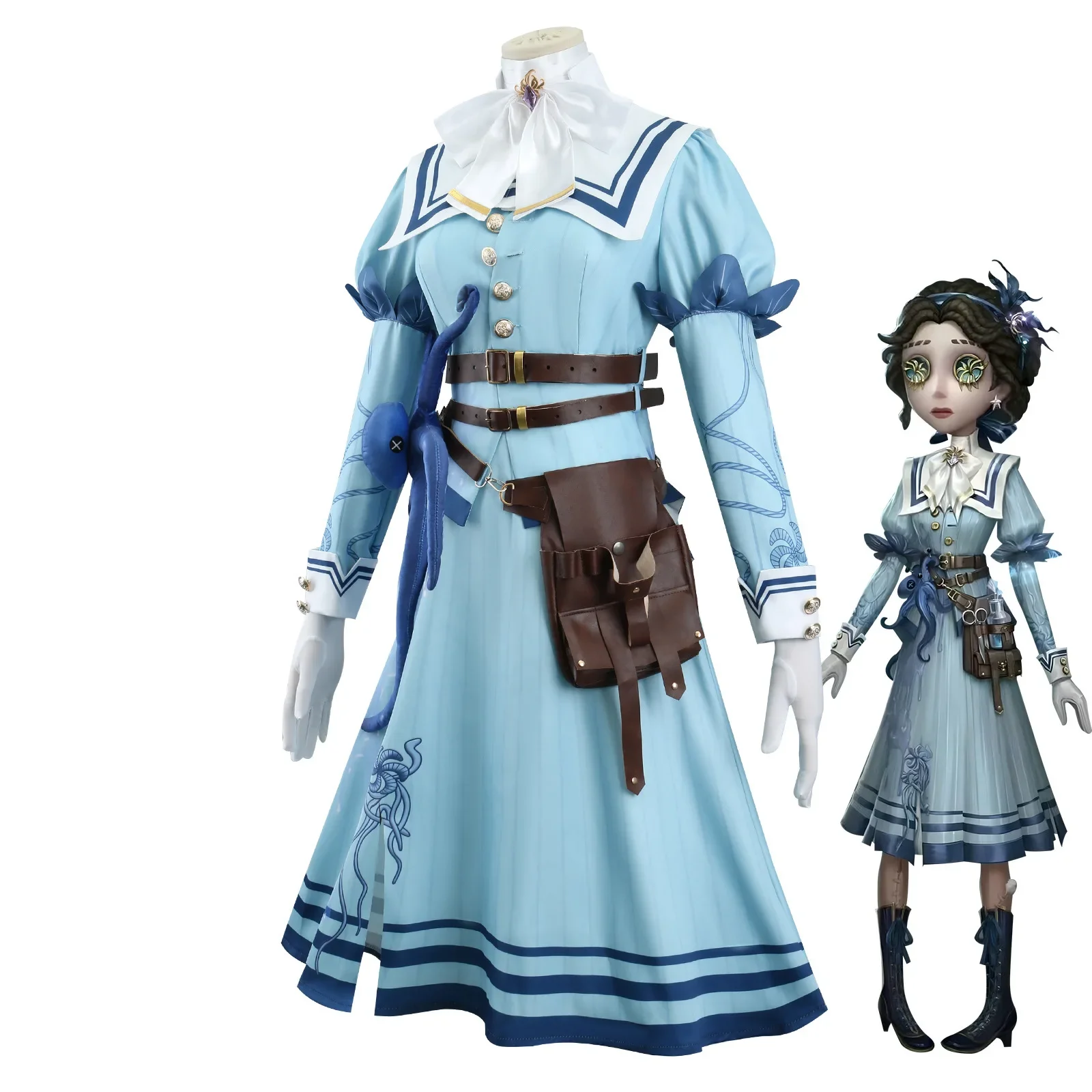 Disfraz de Cosplay de flor eterna de Doctor Identity V, vestido de marinero femenino con traje de Halloween de calamar, gran oferta 2025