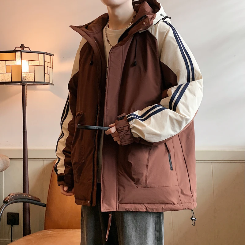 Piumino da uomo per sport all'aria aperta, tempo libero, di alta qualità, invernale, per esterni, a prova di freddo, caldo, confortevole, alla moda e neutro