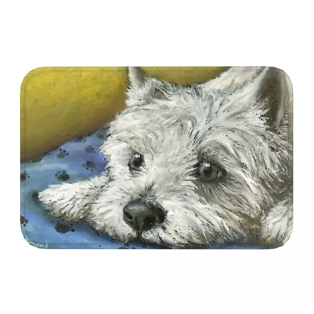 Non-Slip Carpet Daydreaming Westie Dog Doge Doormat Bedroom Bathroom Mat Welcome Decoration Rug