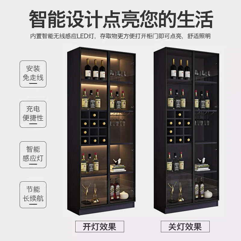 Minibar Cabinet Foldable Bar Furniture Home Outdoor Mobile Bar Per Casa Wine Rack Retail Display Cabinet With Glass Doors Coffee
