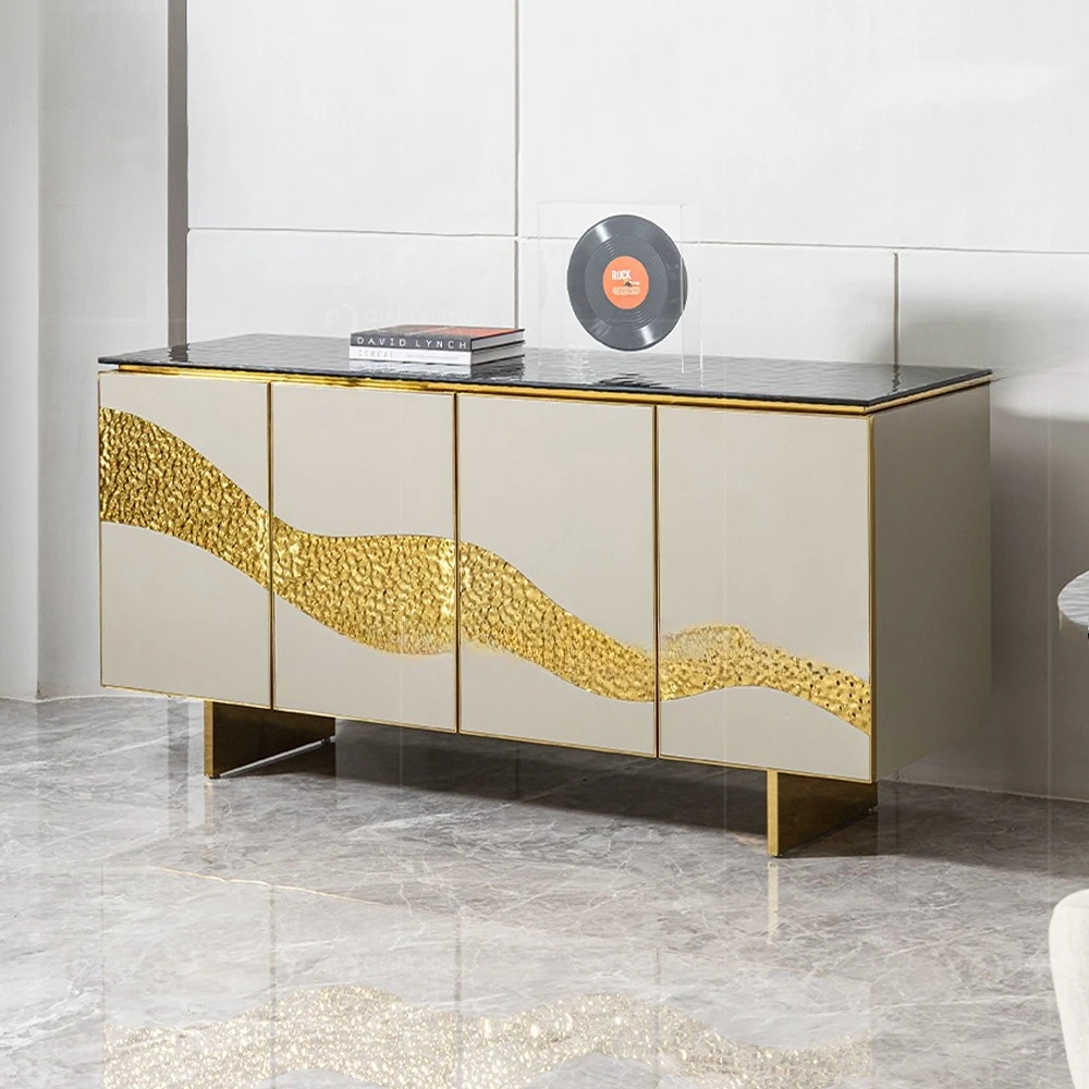 خزانة مدخل خزانة جانبية فاخرة لتناول الطعام خزانة زخرفية راقية مدخل غرفة نموذجية #2