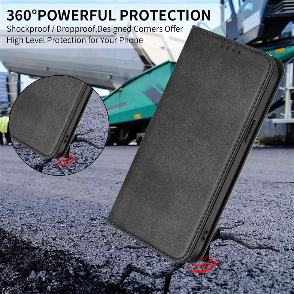 Leder Magnetische Brieftaschenhülle für OnePlus Nord 5 4 3 2Lite 2 2T Nord CE5 CE3 CE2 Lite CE2 CE 5G Handyhülle – Detail 6