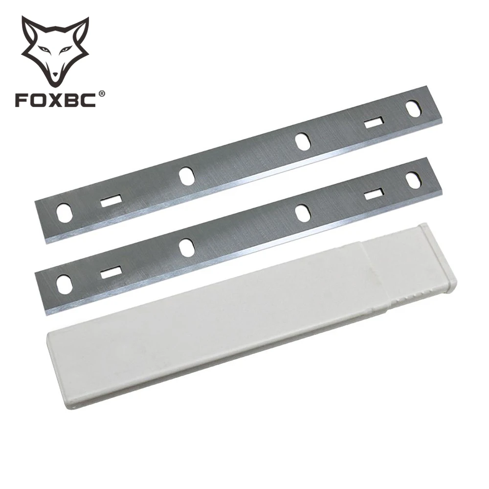 FOXBC rabot sphérique 210*22*1.8mm HSS bois rabot outils de coupe 8 pouces pour ZIPPoll ZI-HB204 2 pièces/4 pièces