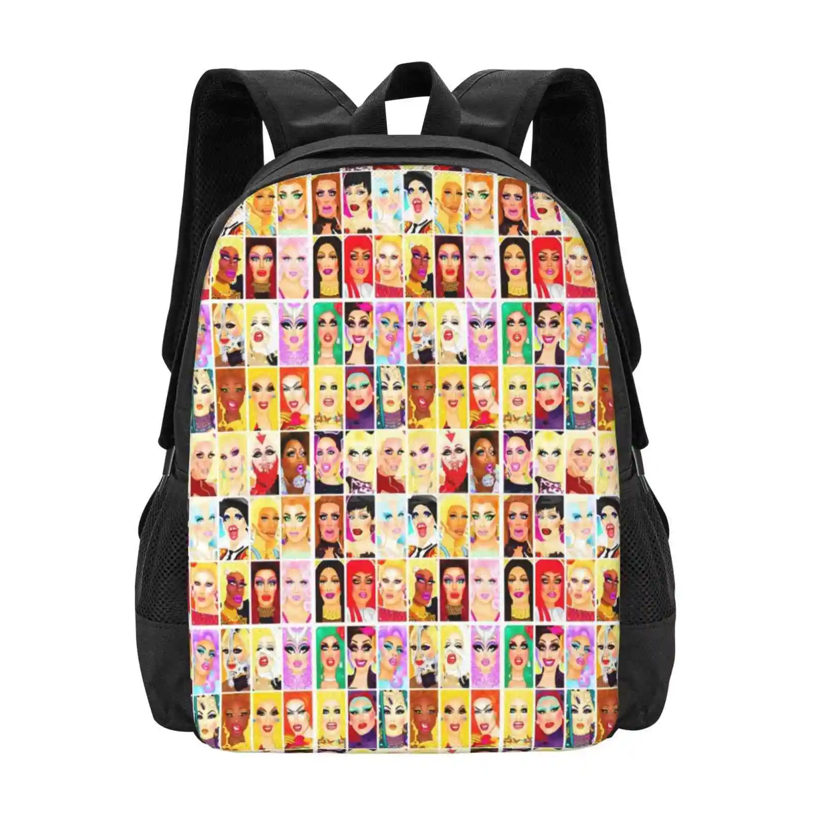 Rpdr Rupulers Drag Queen Royalty Mochilas para Adolescentes Escola e Meninas, Sacos De Viagem, Corrida Lgbt