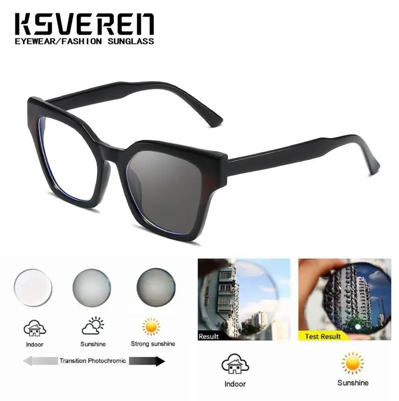Cat Eye Photochromic Myopia Glasses For Women Fashion Color Changing Finished Nearsighted Eyewear Vintage Negative Diopters