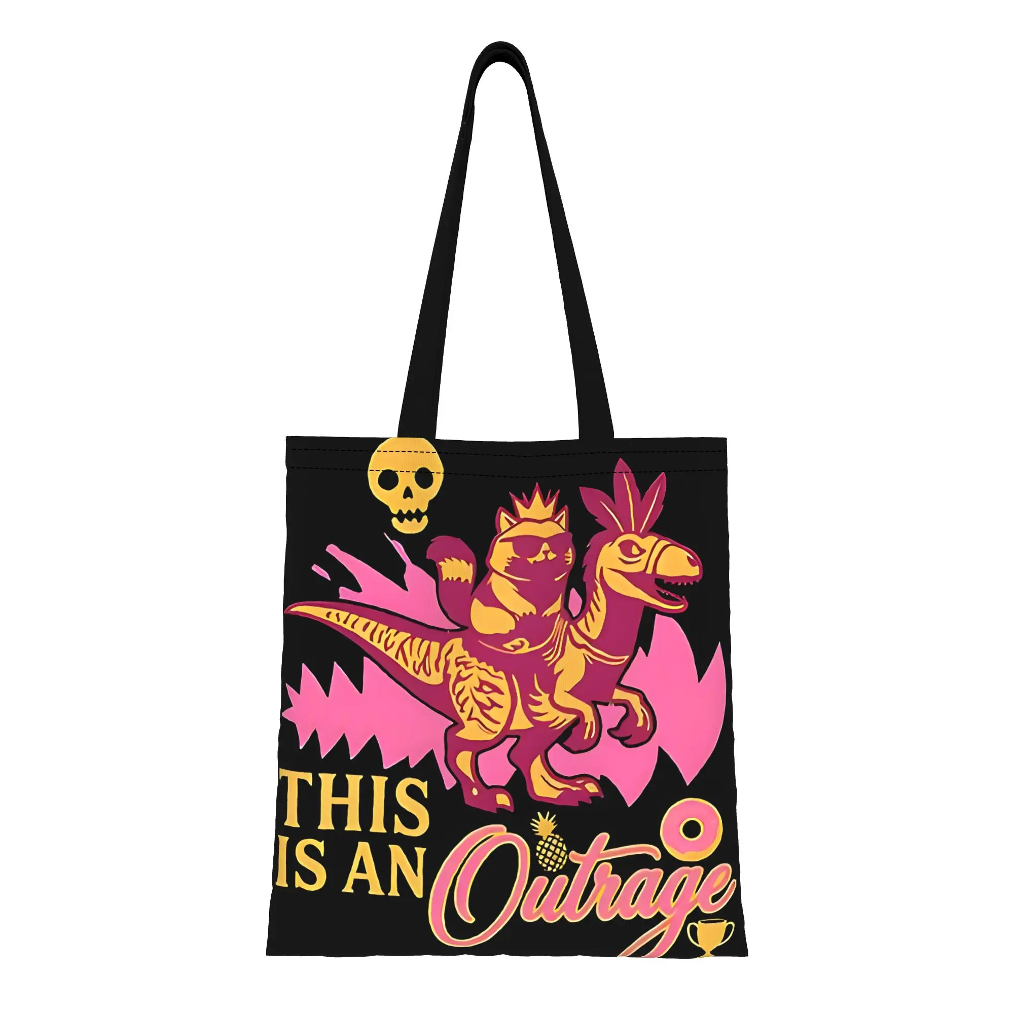 Dungeon Crawler Carl canvas tote bag,  urban style for daily shopping and casual outings