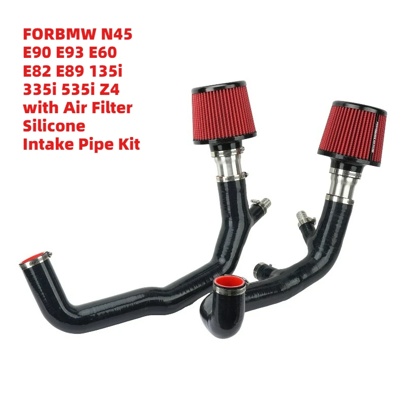 

Top-Grade FORBMW N45 E90 E93 E60 E82 E89 135i 335i 535i Z4 with Air Filter Silicone Intake Pipe Kit
