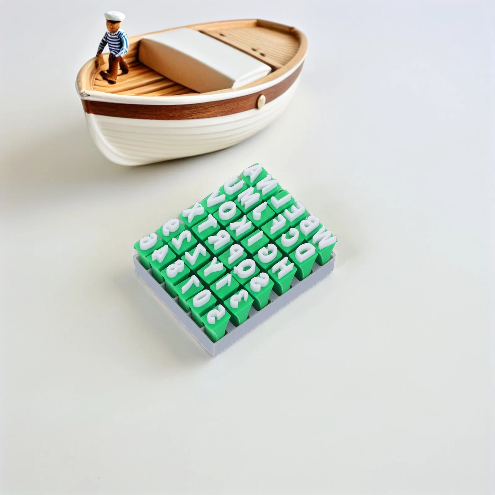 ชุดอุปกรณ์ปั้นเซรามิกสำหรับเด็ก 1 ชุด พร้อมตราประทับ 26 ตัวอักษร ตัวเลข สำหรับงานฝีมือ DIY ศิลปะดินปั้น เสริมสร้างการเรียนรู้ สร้างความสัมพันธ์ในครอบครัว ใช้ซ้ำได้