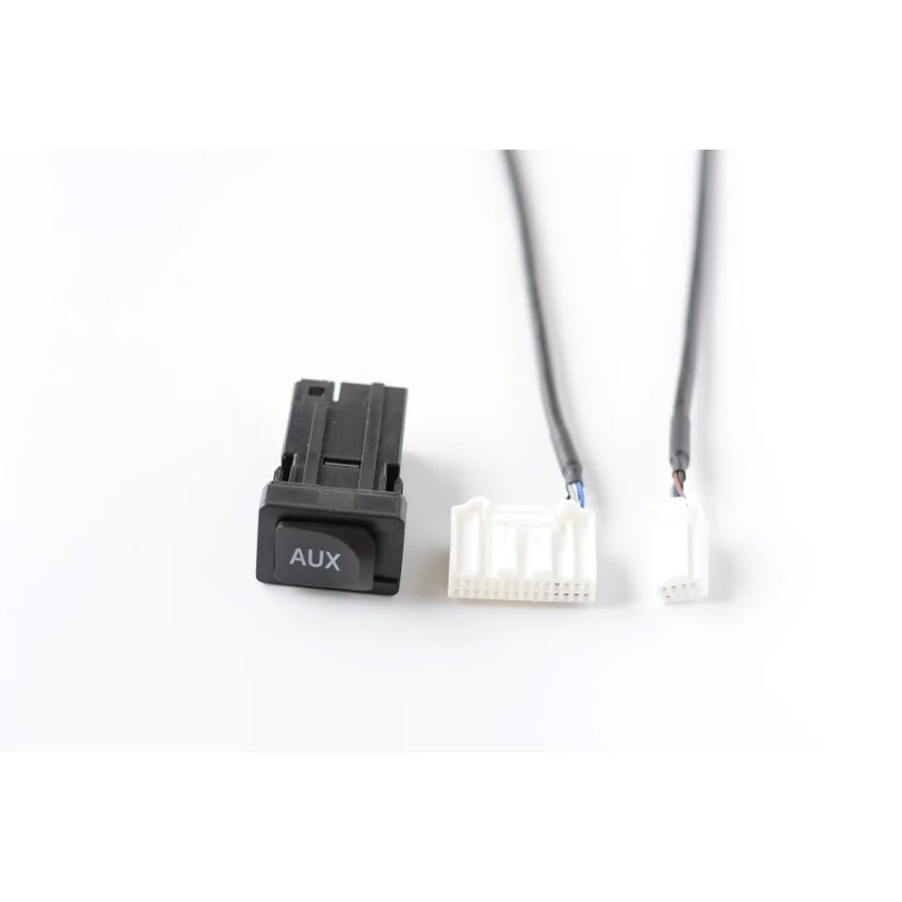 28 Pin Car AUX Input Socket Panel Compatible with For Toyota 2009 and Later ABS Construction Black Dashboard Fit