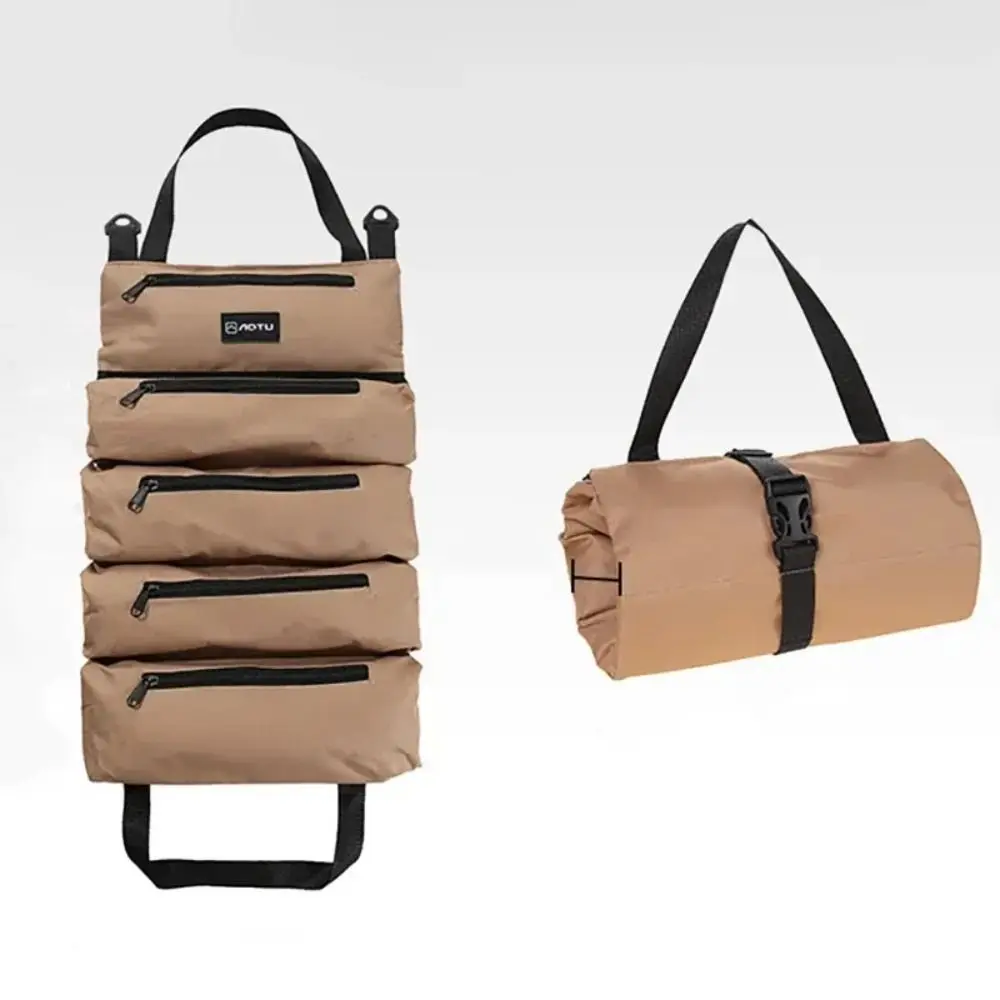 

New Oxford Cloth Outdoor Camping Bag Canvas Multi-Functional Multi-Purpose Tool Bag Roll Up Tool Bag Car