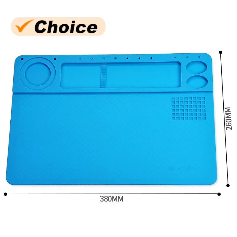 

TE-602 High Temp Insulation Pad for Mobile Repair Station with Heat Absorption All-in-One High-Density Silicone Maintenance Mat