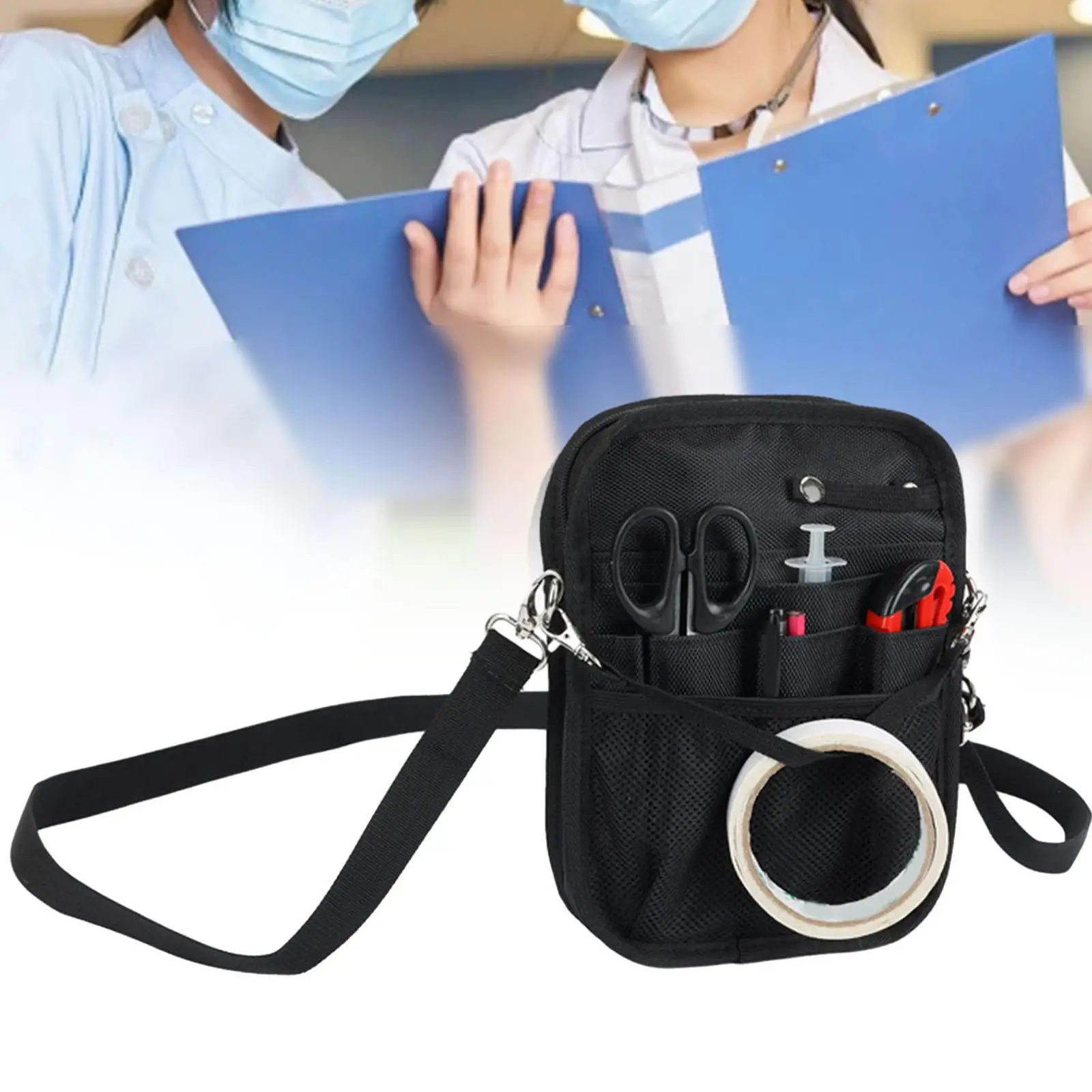 Nurse Organizer Pouch Portable Nurses Doctor Tool Pouch Bag Nurse Pocket Organizer Shouldet Bag Nursing Tool Bags Nurse Gift