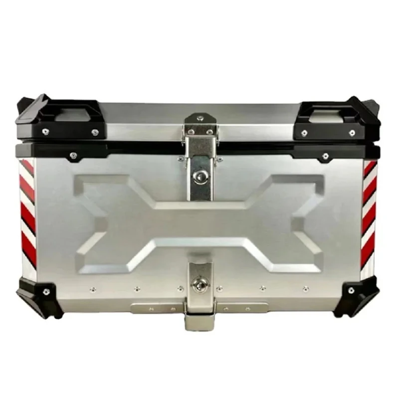 65l Large-capacity Waterproof Top Box Motorcycle Aluminum Alloy Tail Box