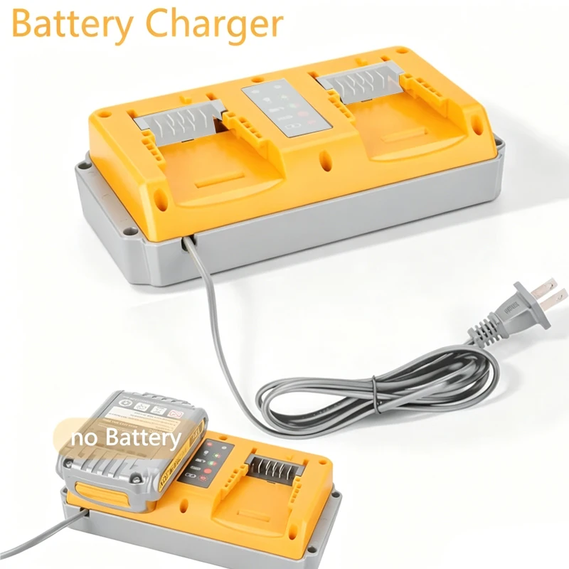 

90W Fast Charger for DeWalt Battery Charger Dual Port EU/US/UK/AU for 18V-20V Li-ion Batteries DCB207 DCB206 DCB204