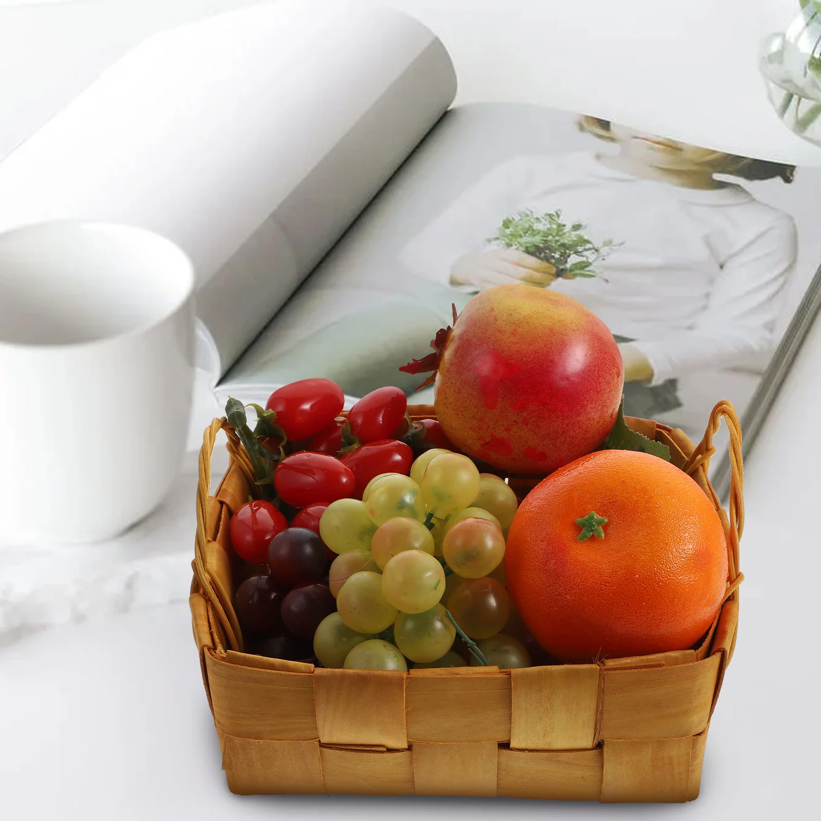 

Portable Storage Basket H held Wooden Container for Bread Eggs Sundries Large Capacity Home ganizer Eco friendly Sturdy Design