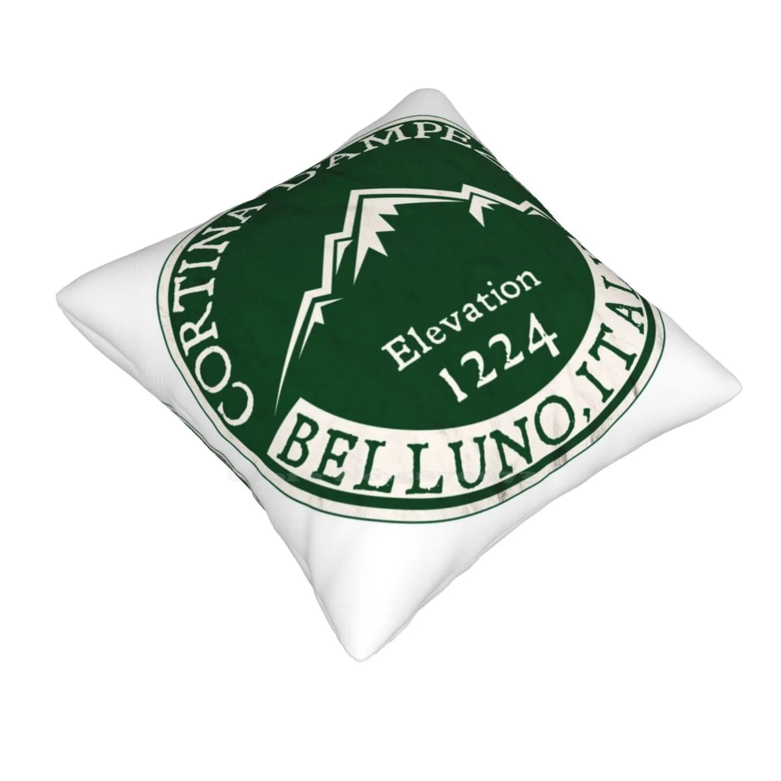 Cortina D'Ampezzo Skiing Italy Dolomite Mountains Dolomiti Belluno 3 Funny Cute Decor Square Pillowcase Cortina Dampezzo Skiing