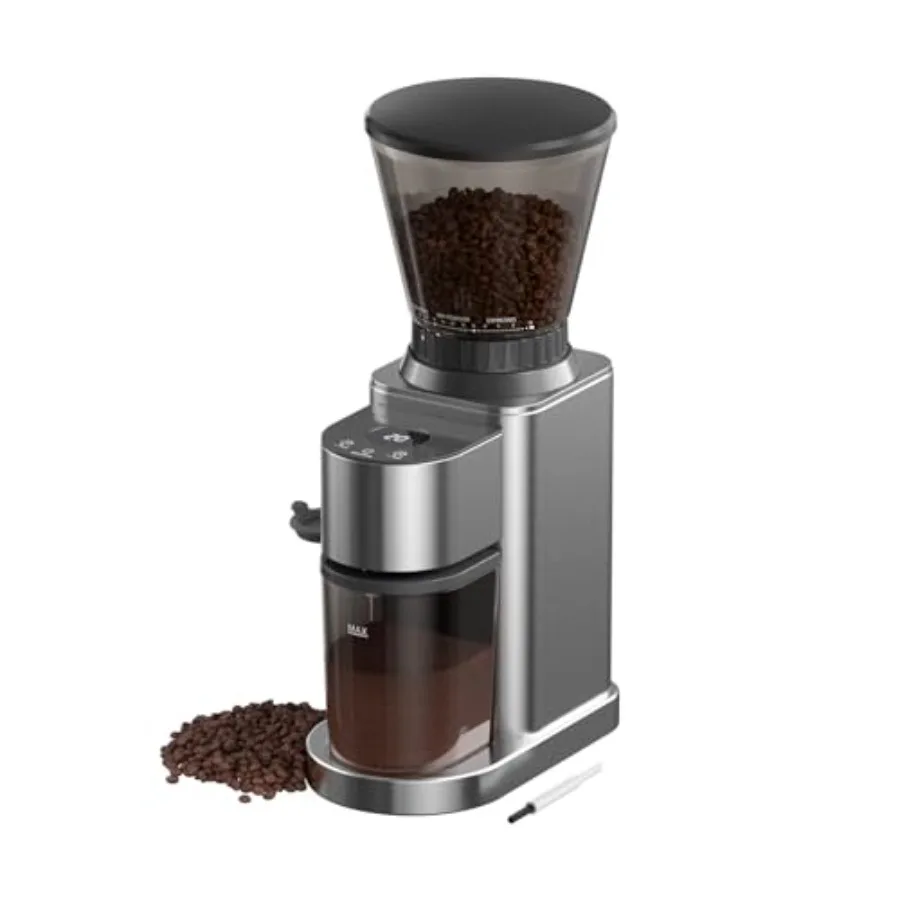 

Electric Burr Coffee Bean Grinder with Adjustable 24 Precise Grind Settings 40s Digital Timer for French Press Espresso and Dri