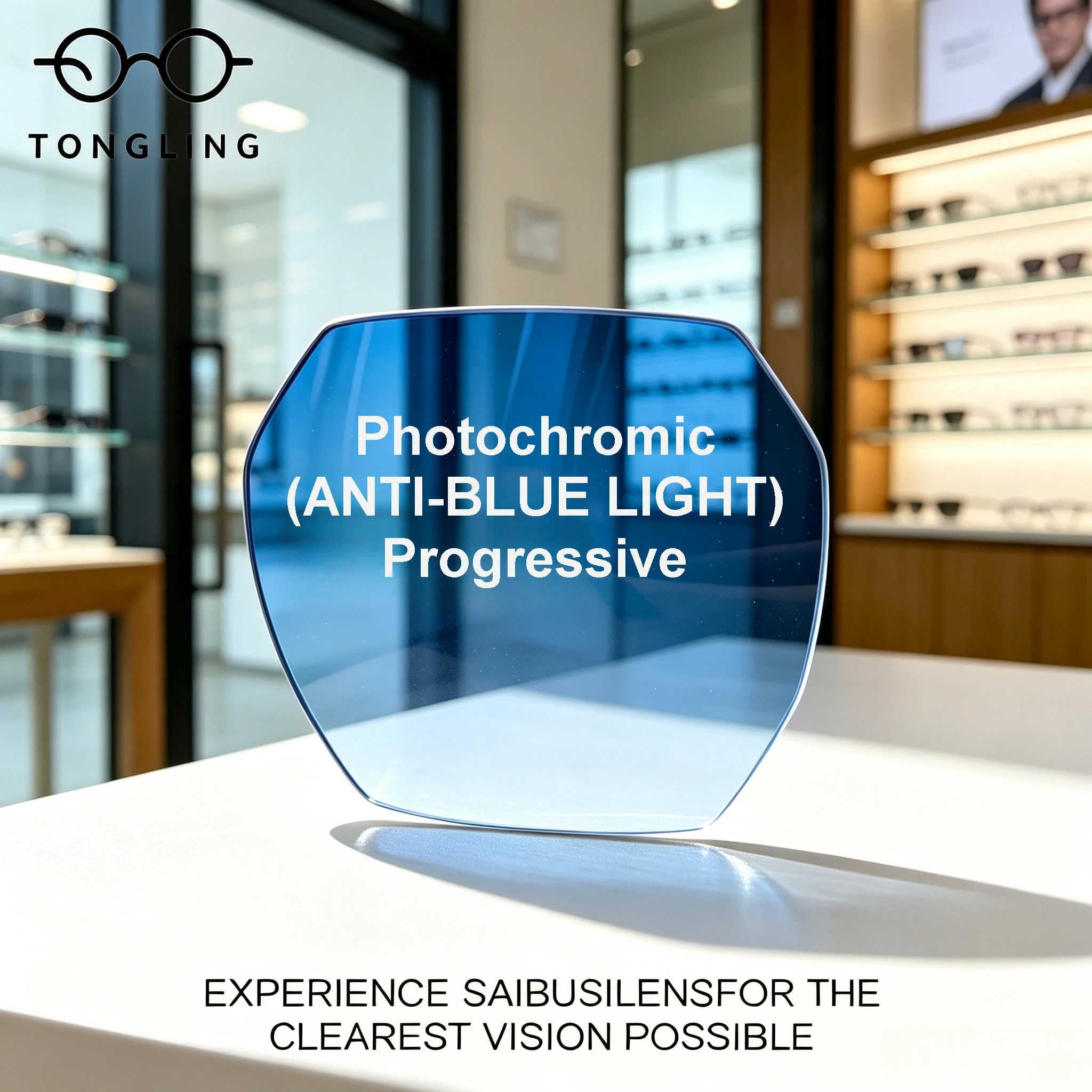 1.56 1.61 Aspherical Prescription Anti-blue Progressive Discoloration Lenses Sunglasses Lenses Single Vision Outdoor Gray Brown