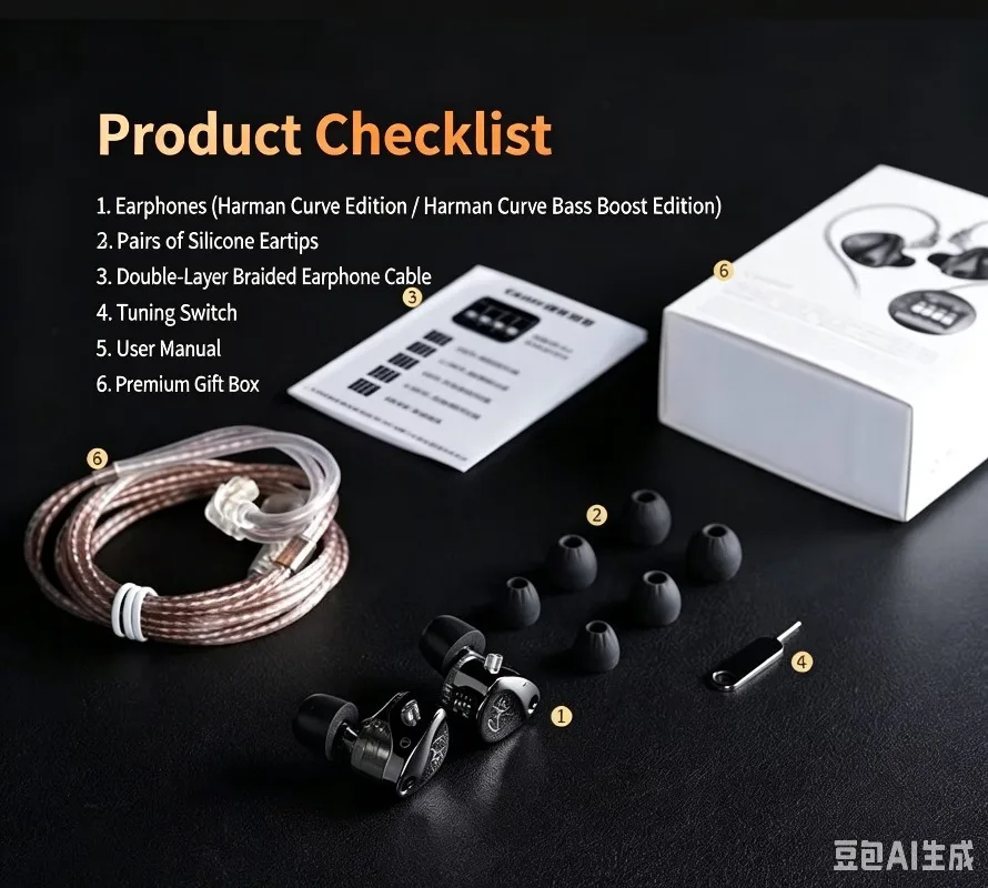 KZ Castor PRO Adjustable Dual Motion Ring In Ear Earphones HIFI Earphones Fever Monitoring Stage Cable