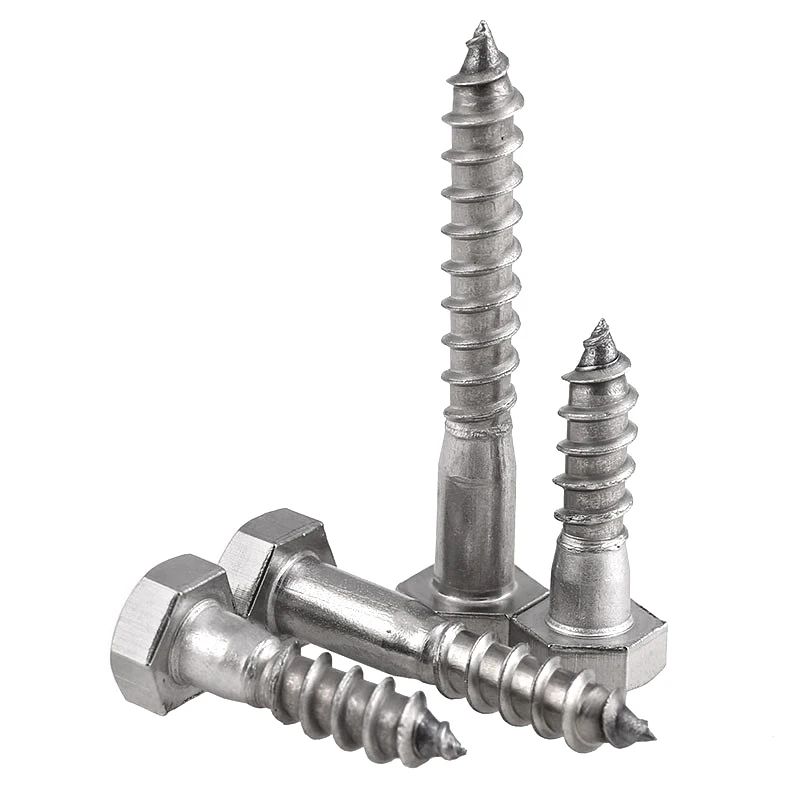 M6 M8 M10 M12 316 tornillo autorroscante hexagonal exterior de acero inoxidable tornillo de carpintería longitud 30mm-200mm
