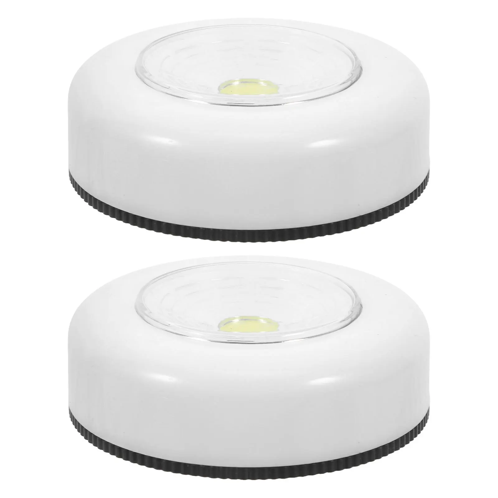 

2 pcs Touch Light Mini Led Puck Lamp Operated Wireless Stickable For Cabinet Closet Kitchen Shelf Wall Night Light