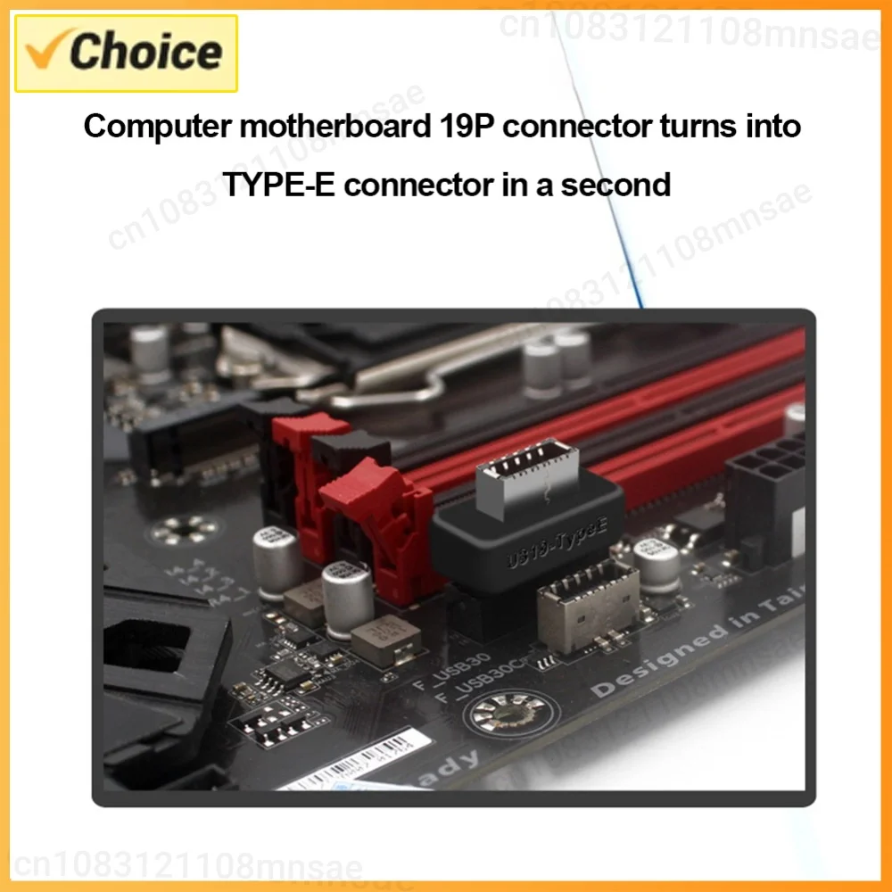 Motherboard USB Header Adapter USB 3.0 Adapter Connector 19Pin / 20Pin To Type-E Internal Header To Type E Adapter Connector