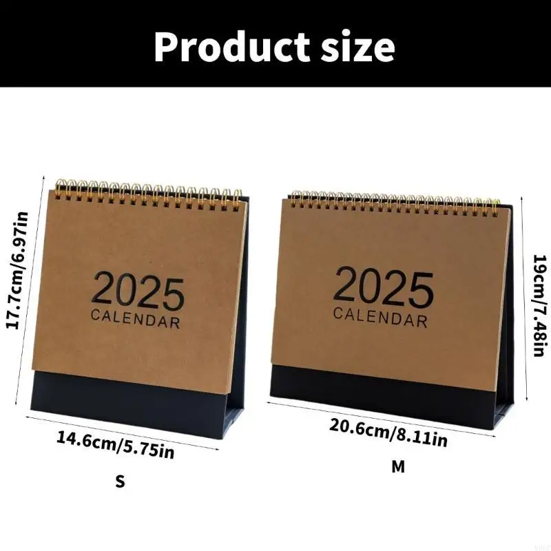 2025 Desktop Calendar Simple Standing Calendar Annual Planner Small Calendar