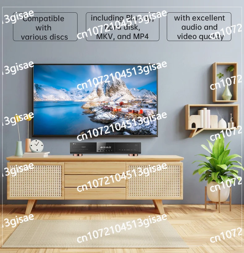 

Support SACD/DVD/VCD/CD, with USB and Hard Disk Playback Functions. GIEC G5600 4KUHD High Definition Blu-ray Player,