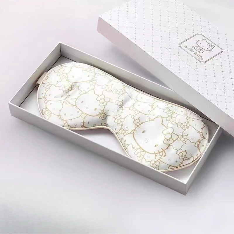 

Hello Kitty Eyemask Cute Anime Light Blocking Breathable Home Dormitory Supplies Desktop Decoration Kawaii Girl Gift Wholesale