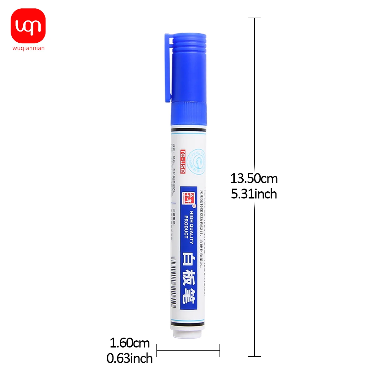 Picture 6: WQN 3/6/12PCS High-Quality Whiteboard Markers Smooth Writing Black/Red/Blue Ink Multifunctional Pens for School Supplies