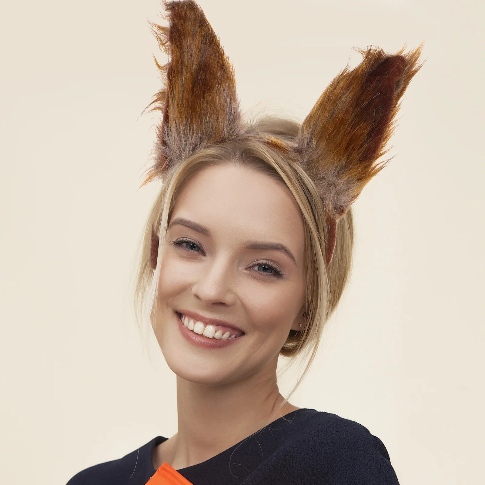 Sztuczne uszy i ogon lisa, realistyczne akcesoria do kostiumów zwierzęcych, na Halloween, cosplay i imprezy kostiumowe, sztuczne uszy lisa.