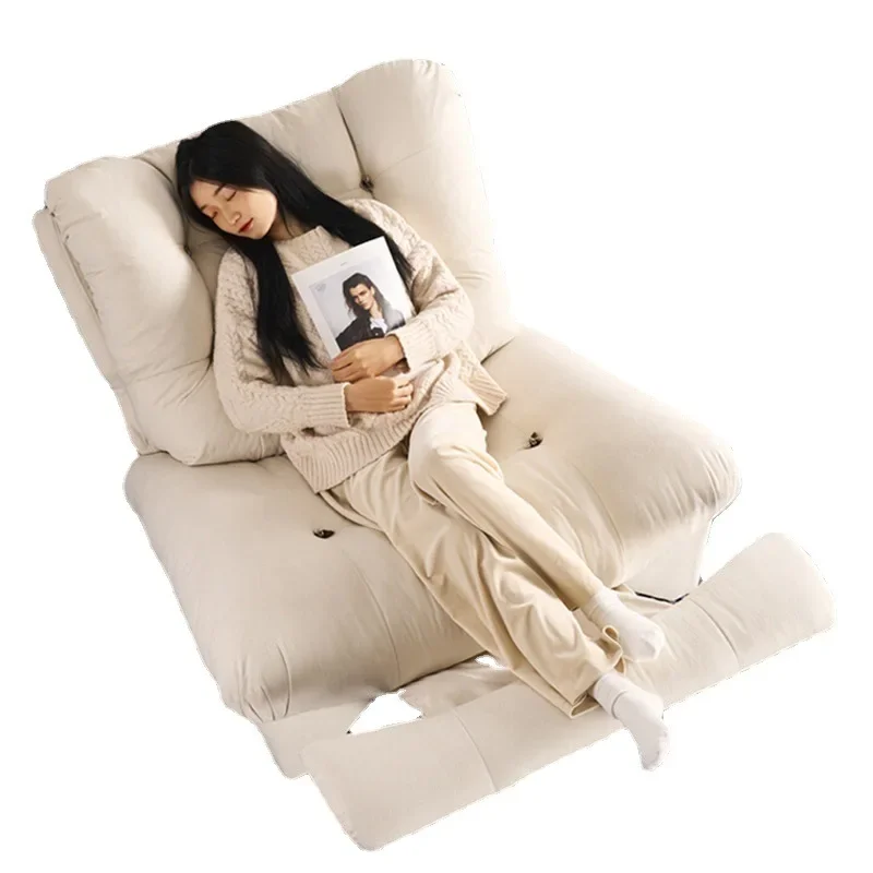 Divano color crema con nuvola di vento, multifunzione elettrico, capsula spaziale singola di prima classe, sedia a dondolo per soggiorno per il tempo libero