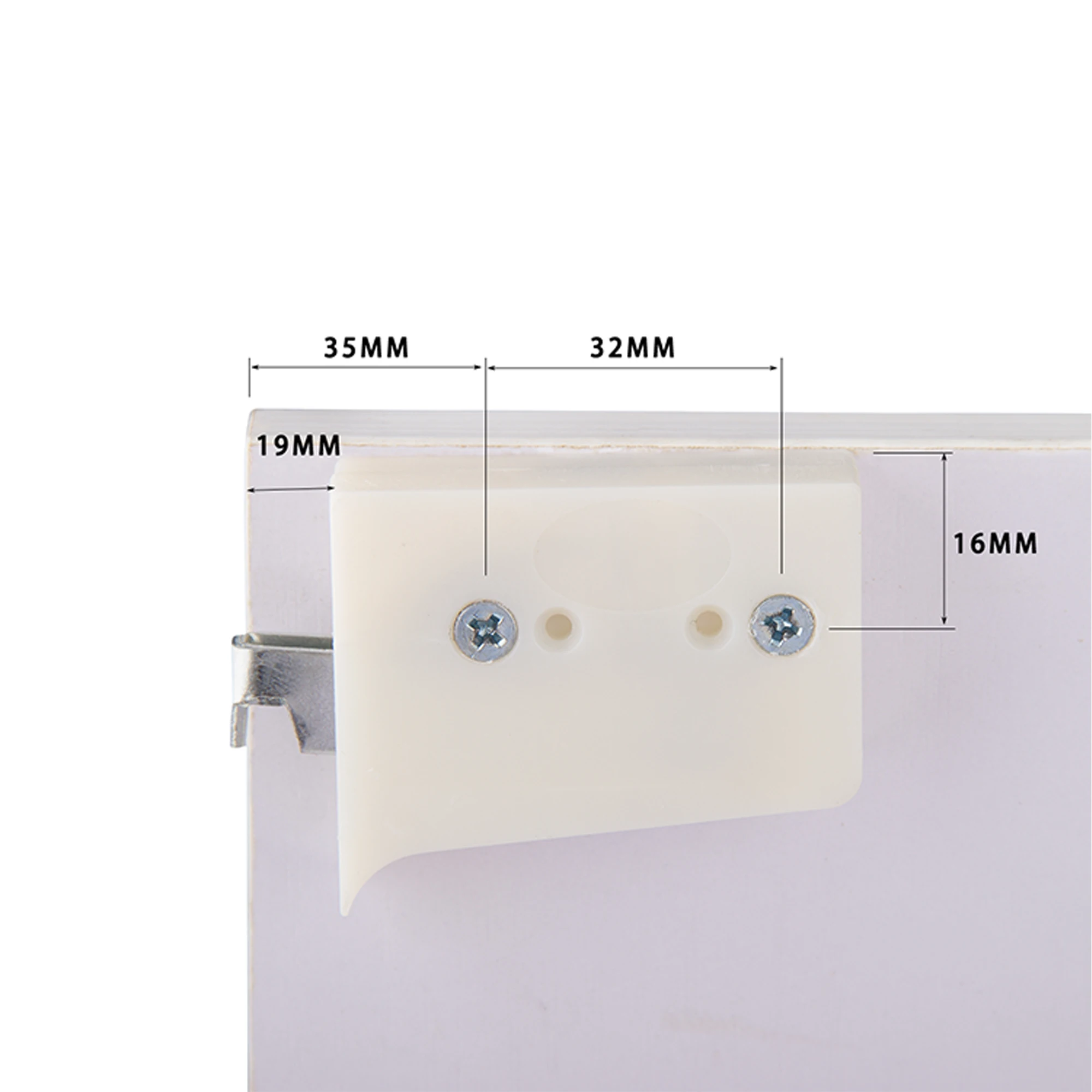 Heavy duty white PP wall cabinet hanger