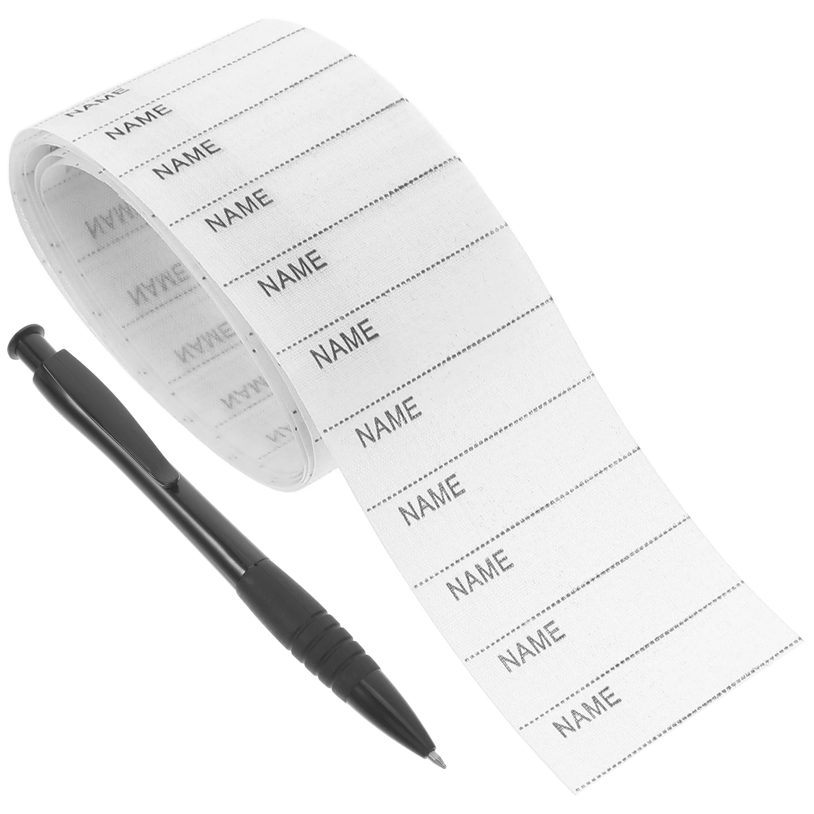 

200 Pieces Clothing Labels for School Uniforms T Shirts Iron On Writable Sewing Kids Accessories Blank Name Tags Folder