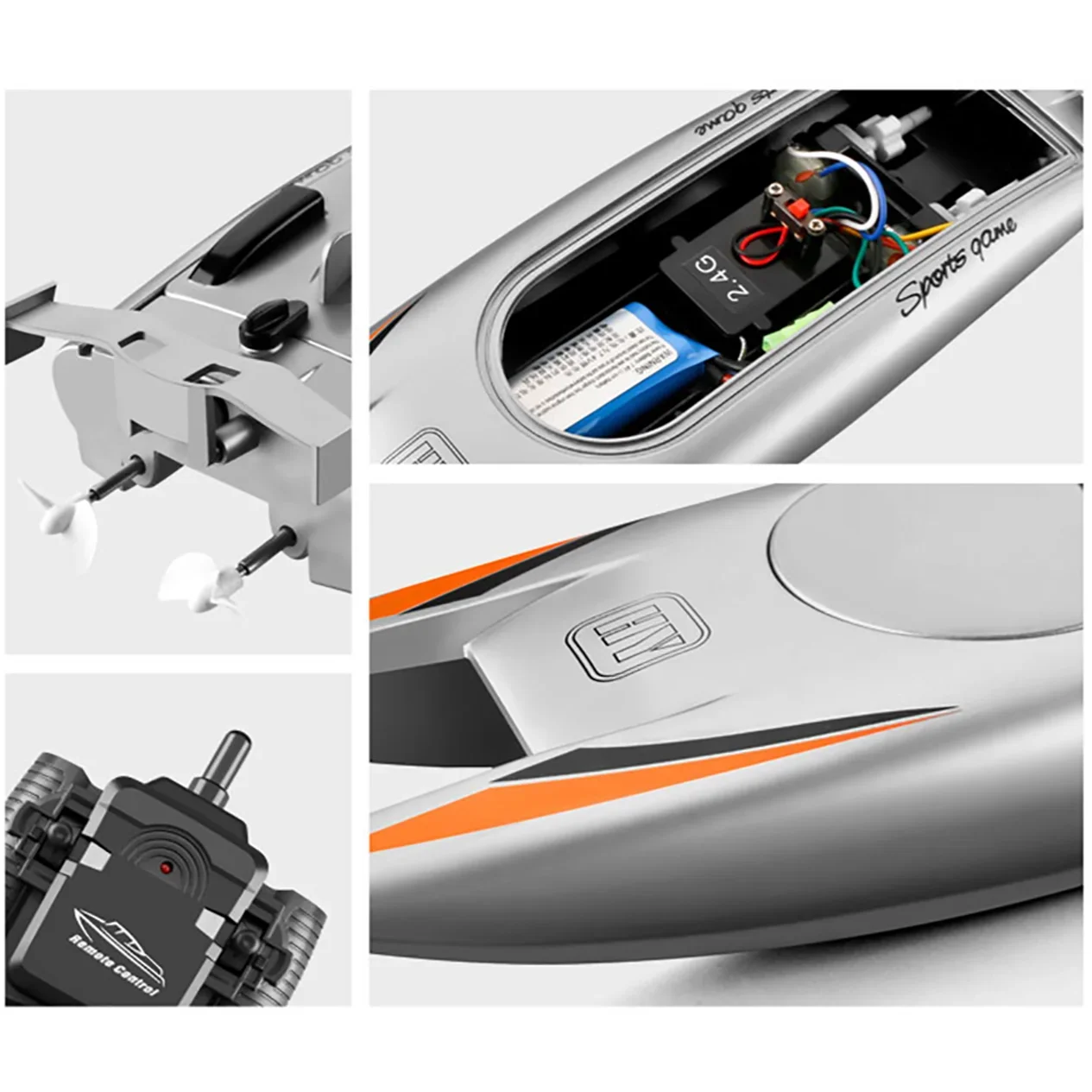 806 RC قارب 2.4Ghz 25 km/ساعة عالية السرعة التحكم عن بعد سباق السفينة المياه قارب سريع الأطفال لعبة مجسمة للبالغين والأطفال RC اللعب