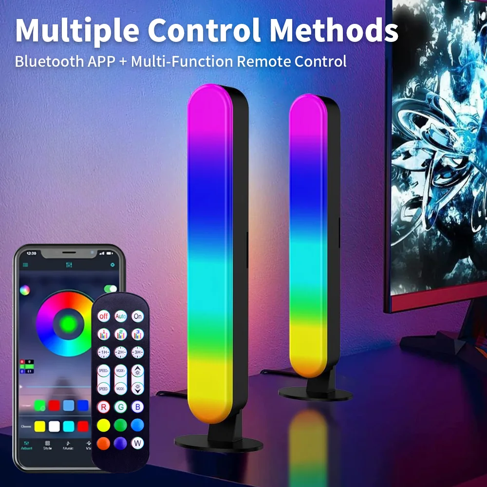 USB WS2812 5V Musik-Rhythmus-Lichter RGB Pickup-Licht Verbessertes Modell Weihnachtsdekoration Desktop RGB Lichtleiste Musik-Rhythmus LED 5V