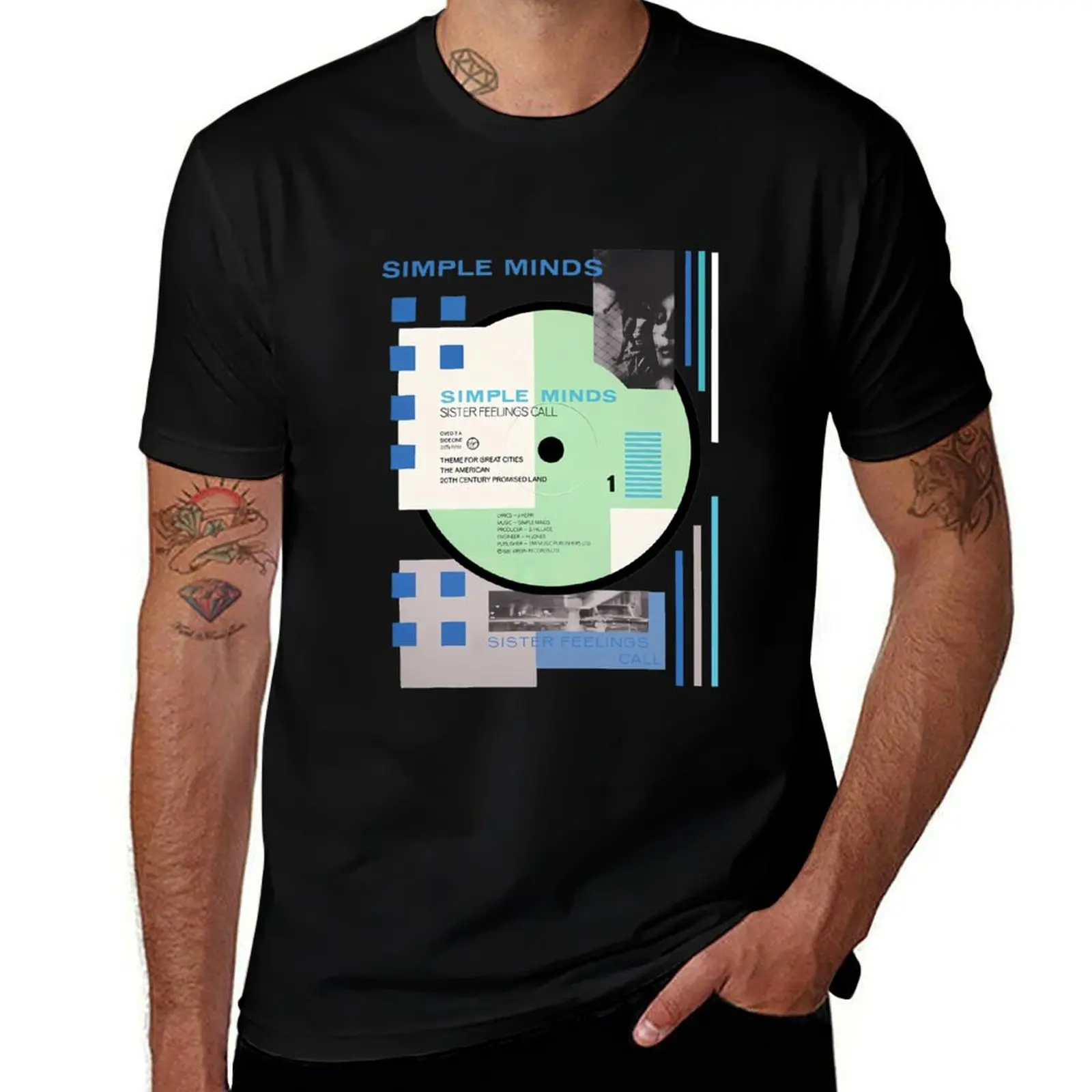 Simple Minds Sister Feelings Call T-Shirt cotton t shirt man T-Shirt