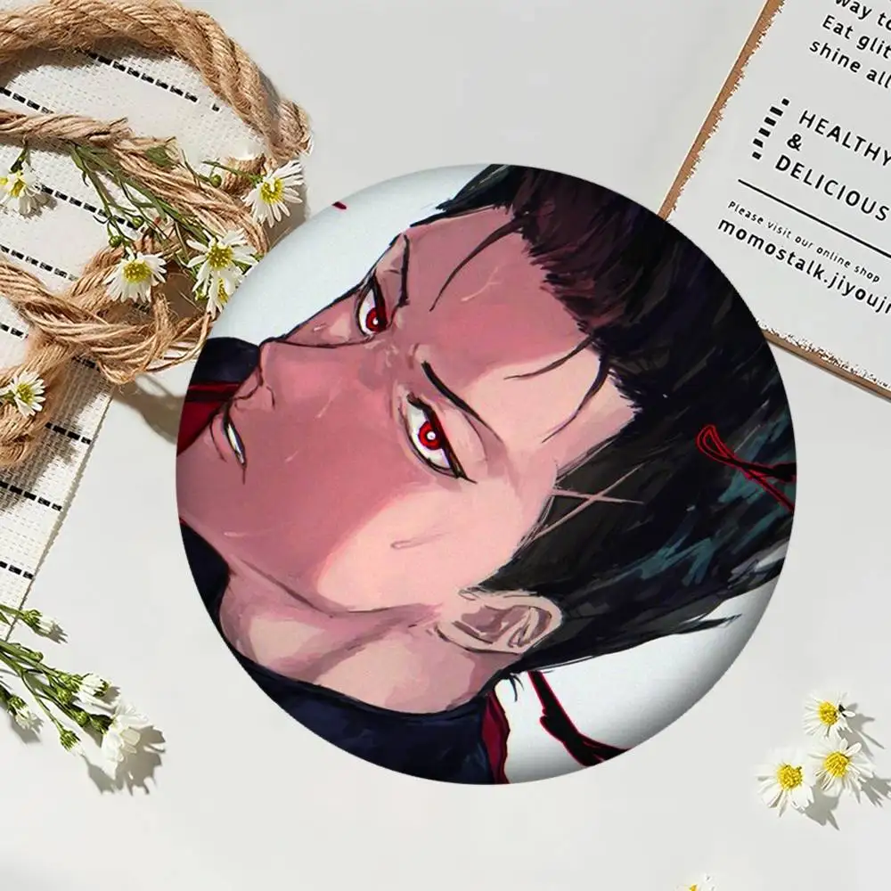 1 unidad de insignias de Anime Shoei Baro, insignia láser redonda, broche, ropa, mochila, accesorios, solapa