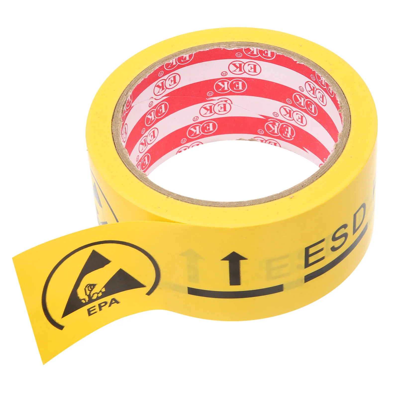Electric Tape Black Anti-static Self Adhesive Warning Safety Caution Electrostatic Decals Label Yellow Sticker
