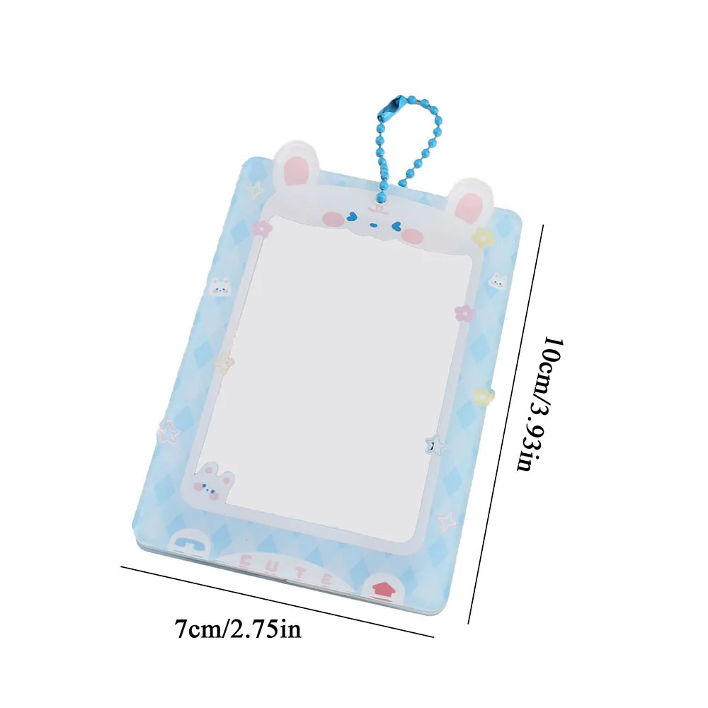 Cartoon Acrylic Brick Stand Photo Protection Pendant Photo Holder Card Display Stand Card Sleeve Cute Sweet Desktop Decor